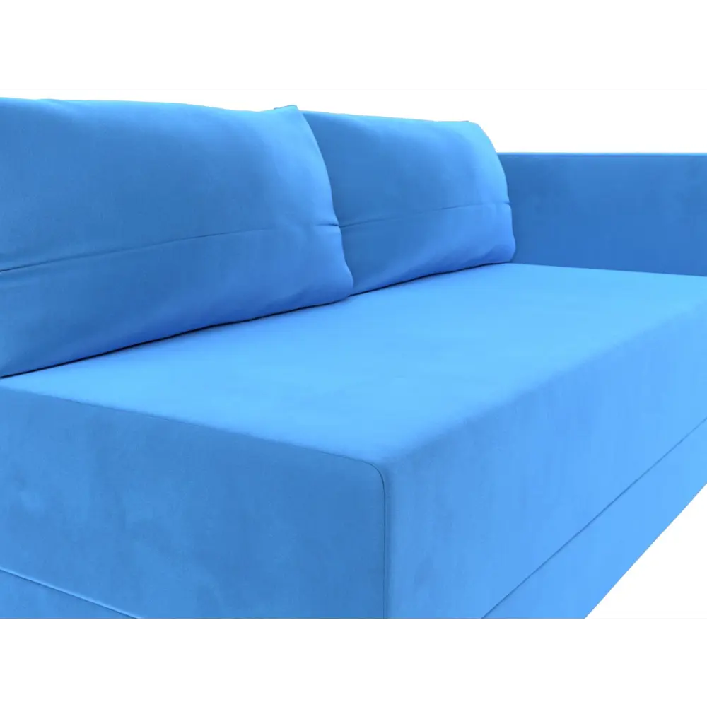 Фото 4 Кушетка Лига Диванов Никас 118393 150x73x82 см велюр цвет голубой