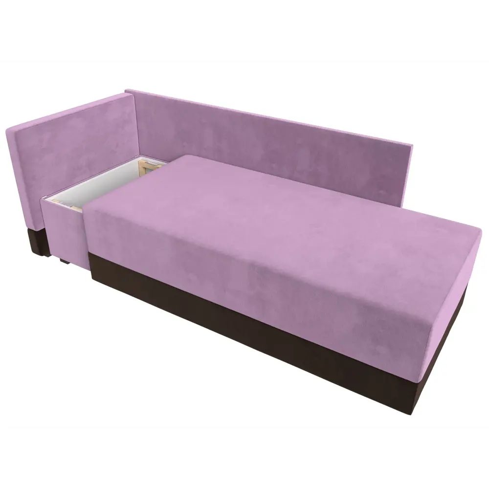 Фото 7 Кушетка Лига Диванов Никас 118413L 150x73x82 см вельвет цвет сиреневый,коричневый