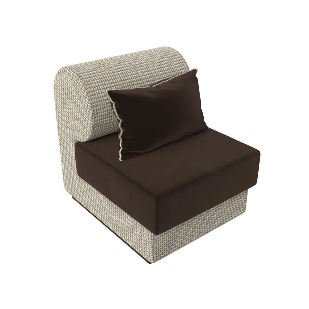 Фото 2 Кресло Лига диванов Кипр 116368 64x77x83 см вельвет цвет коричневый