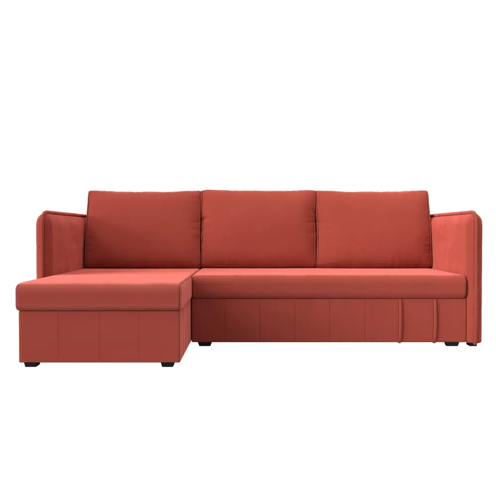 Фото 8 Диван Лига Диванов Слим 119979L 213x85x140 см вельвет цвет красный Фото 8 Диван Лига Диванов Слим 119979L 213x85x140 см вельвет цвет красный