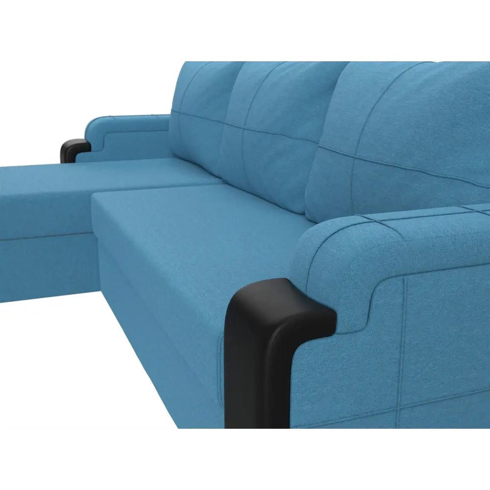 Фото 3 Диван Лига Диванов Николь Лайт 121544L 231x90x141 см рогожка цвет амур голубой/черный Фото 3 Диван Лига Диванов Николь Лайт 121544L 231x90x141 см рогожка цвет амур голубой/черный