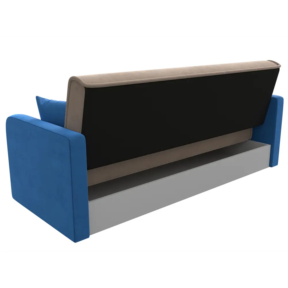 Фото 7 Диван-книжка Лига диванов Надежда 201x90x85 см велюр цвет бежевый/голубой Фото 7 Диван-книжка Лига диванов Надежда 201x90x85 см велюр цвет бежевый/голубой