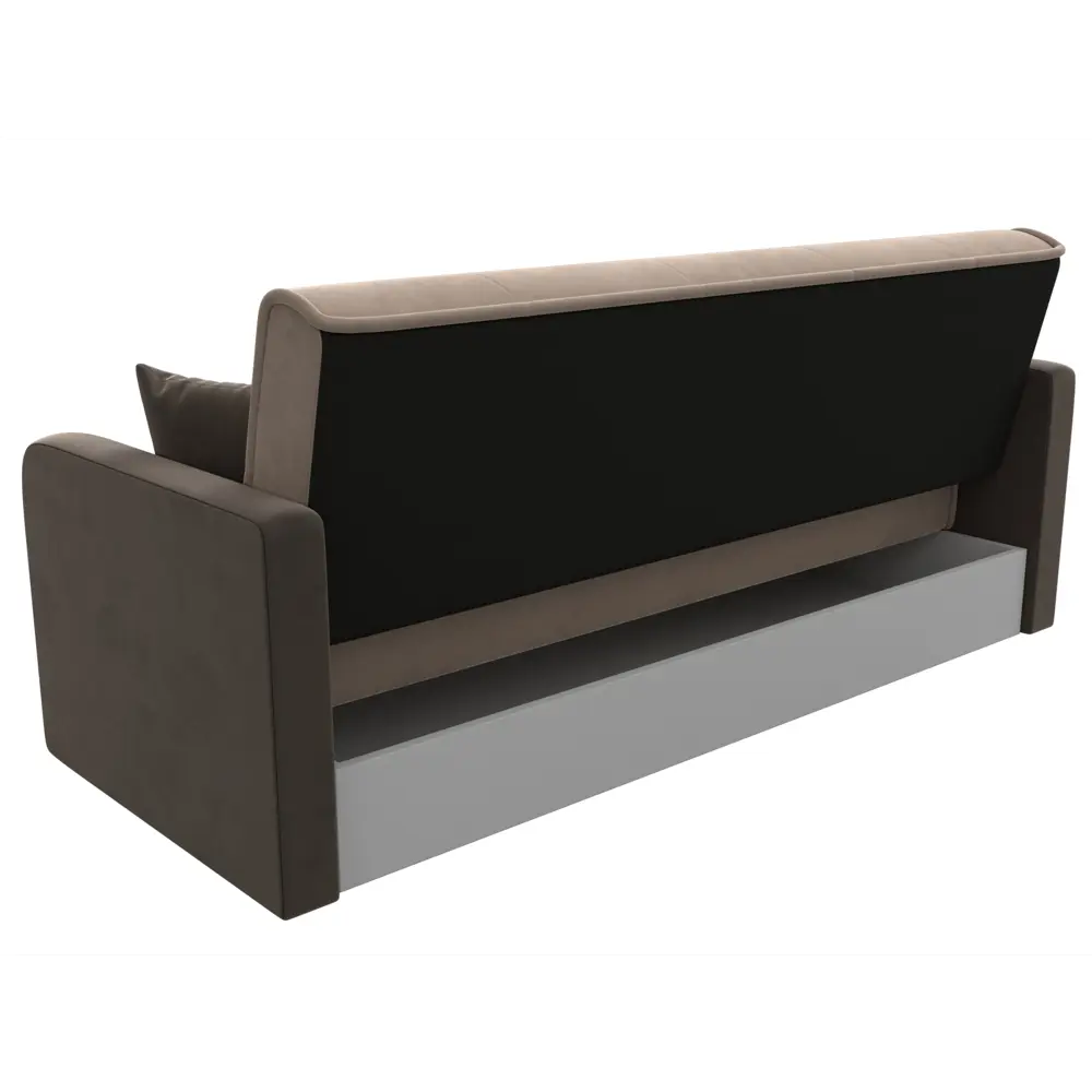 Фото 7 Диван-книжка Лига диванов Надежда 201x90x85 см велюр цвет бежевый/коричневый Фото 7 Диван-книжка Лига диванов Надежда 201x90x85 см велюр цвет бежевый/коричневый