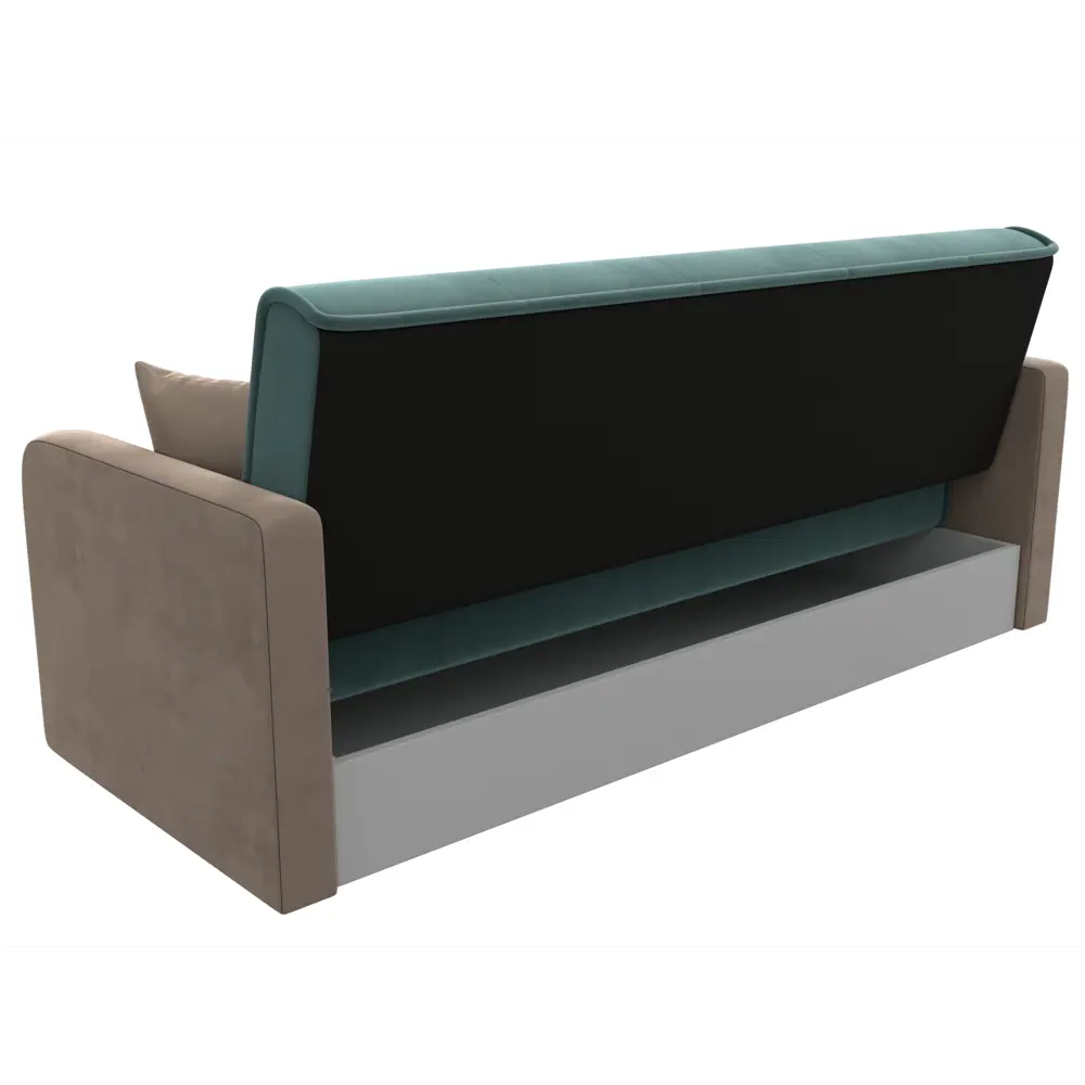 Фото 7 Диван-книжка Лига диванов Надежда 201x90x85 см велюр цвет бирюзовый/бежевый Фото 7 Диван-книжка Лига диванов Надежда 201x90x85 см велюр цвет бирюзовый/бежевый