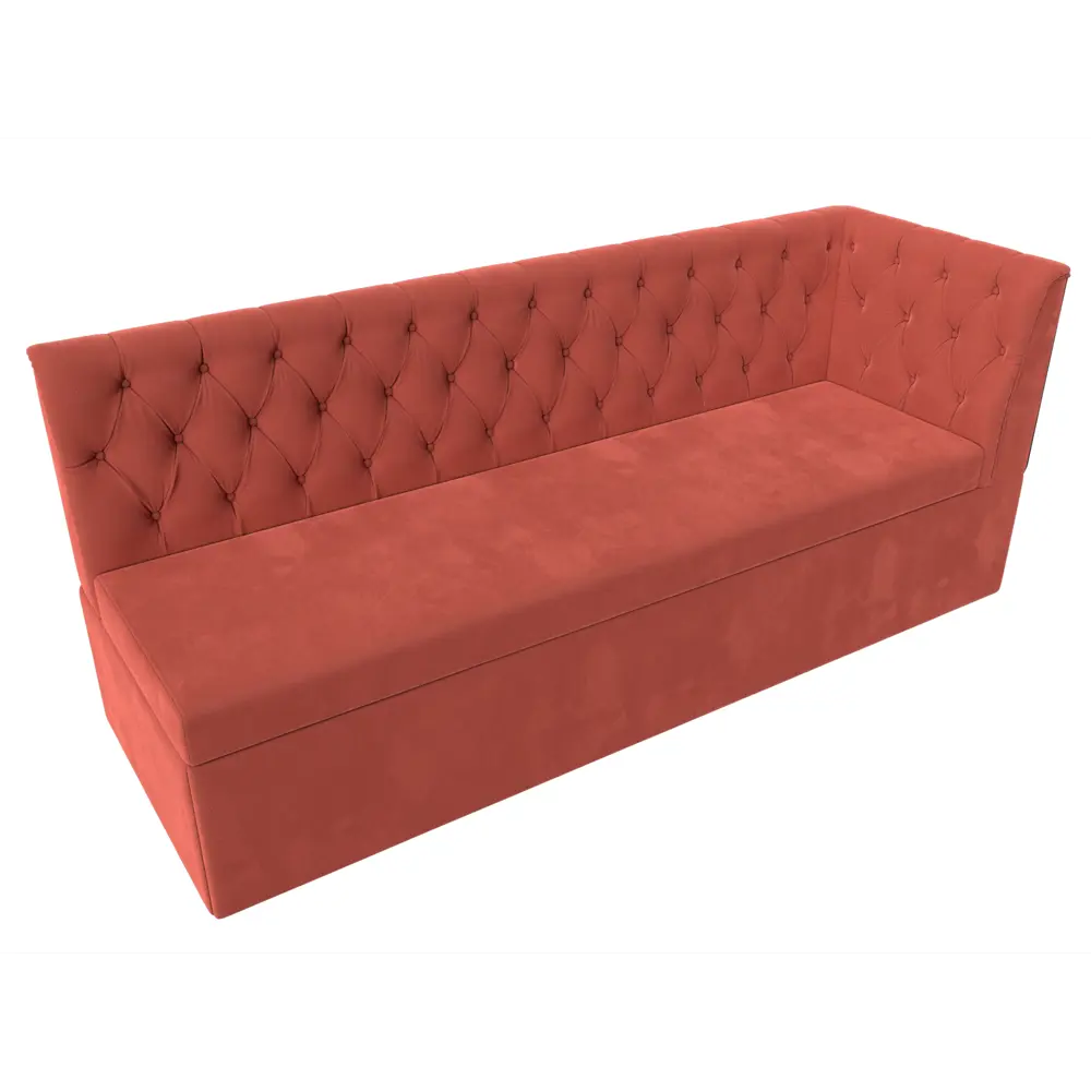 Фото 5 Диван Лига Диванов Маркиз 112835 183x86x63 см микровельвет цвет коралловый Фото 5 Диван Лига Диванов Маркиз 112835 183x86x63 см микровельвет цвет коралловый