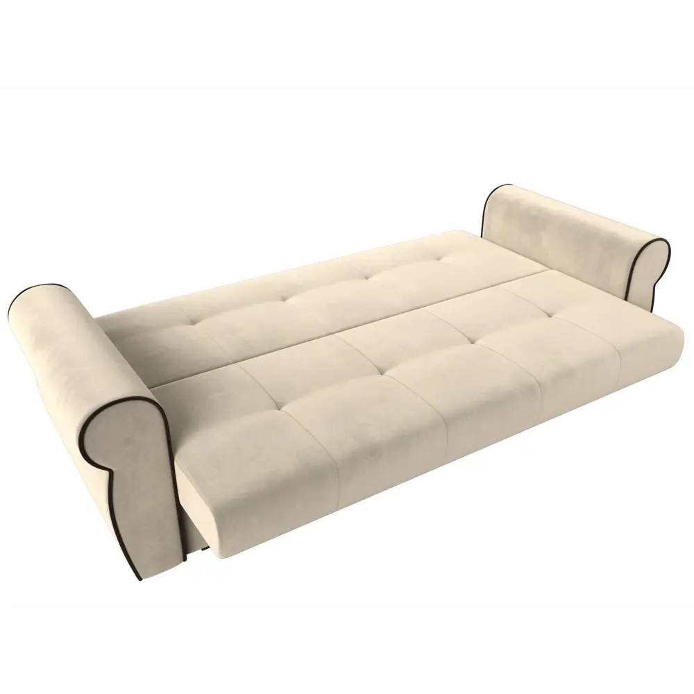 Фото 6 Раскладной диван Лига Диванов Лига-019 118350 222x90x83 см вельвет цвет бежевый