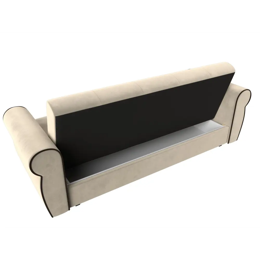 Фото 5 Раскладной диван Лига Диванов Лига-019 118350 222x90x83 см вельвет цвет бежевый