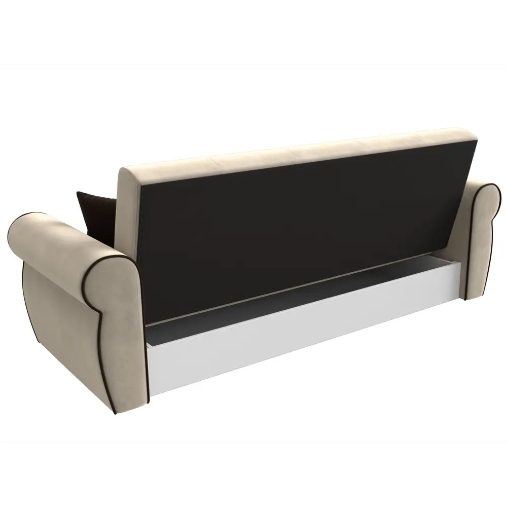 Фото 4 Раскладной диван Лига Диванов Лига-019 118350 222x90x83 см вельвет цвет бежевый