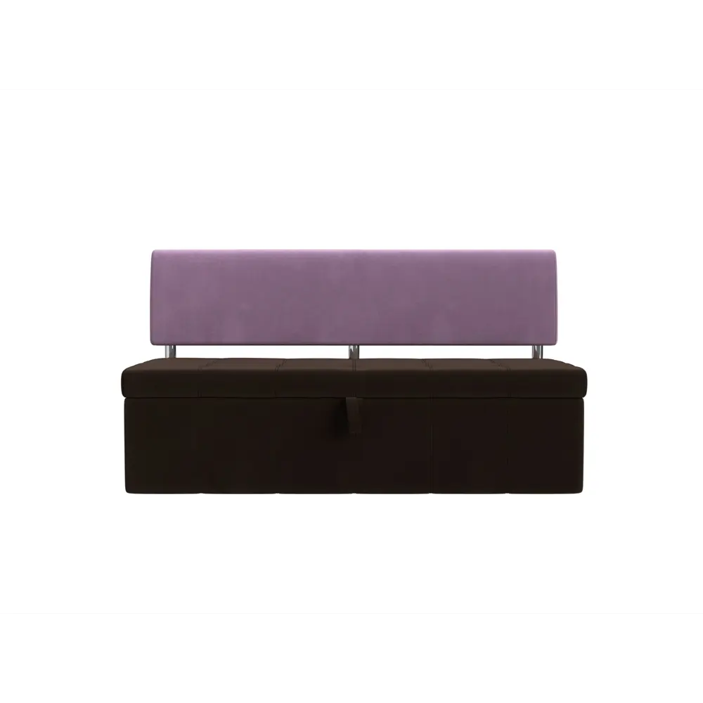 Фото Диван кухонный Лига Диванов Стоун 115982 182x87x65 см микровельвет цвет коричневый/сиреневый