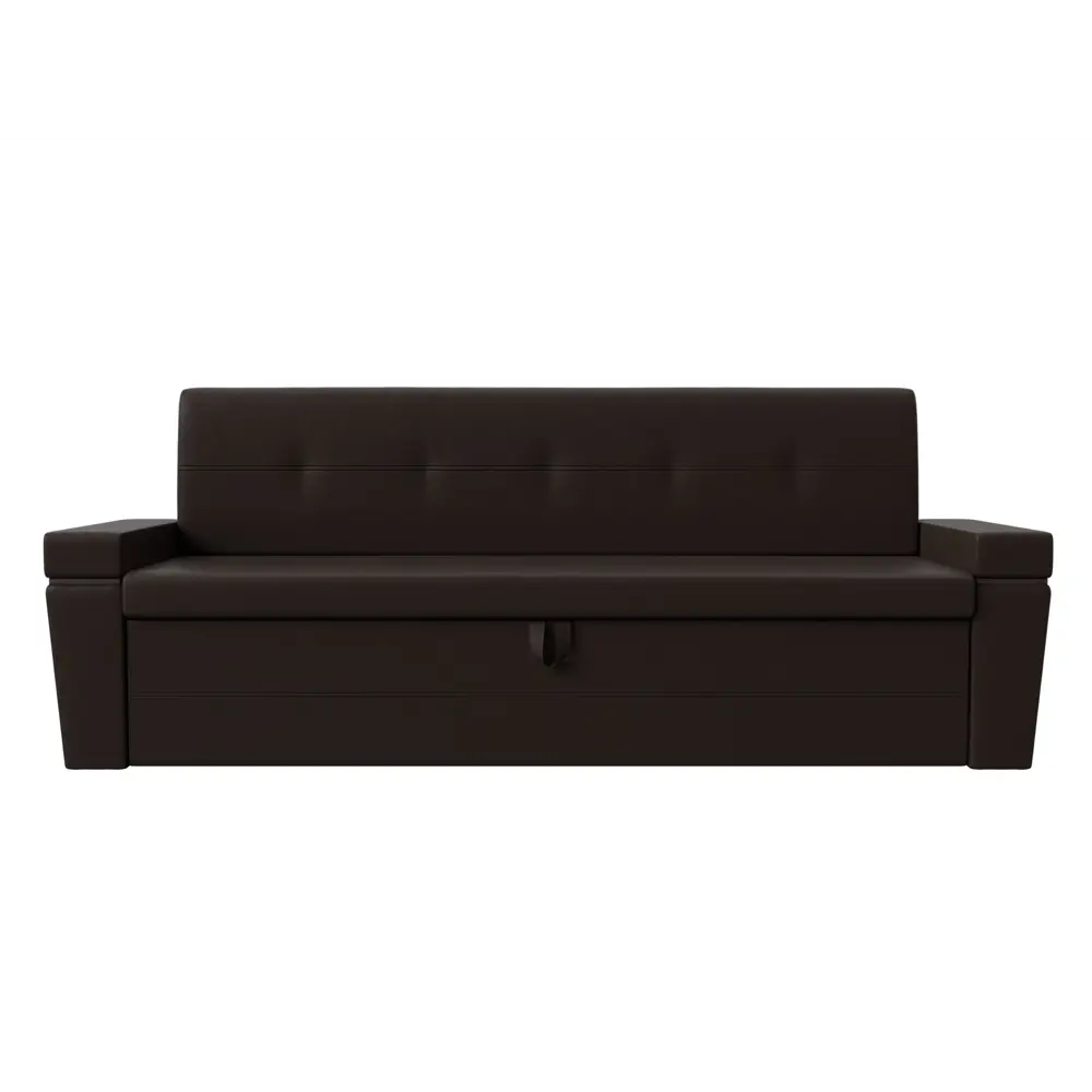 Фото 5 Диван кухонный Лига Диванов Деметра 217x80x58 см экокожа цвет коричневый