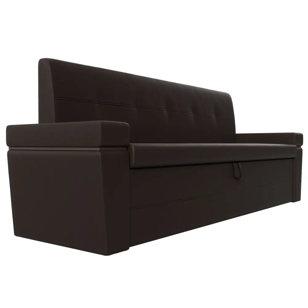 Фото 3 Диван кухонный Лига Диванов Деметра 217x80x58 см экокожа цвет коричневый