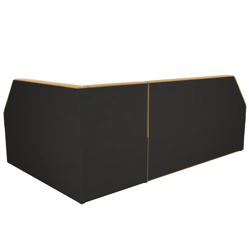 Фото 8 Диван кухонный Лига Диванов Дуглас 110636 190x84x122 см микровельвет цвет коричневый/желтый