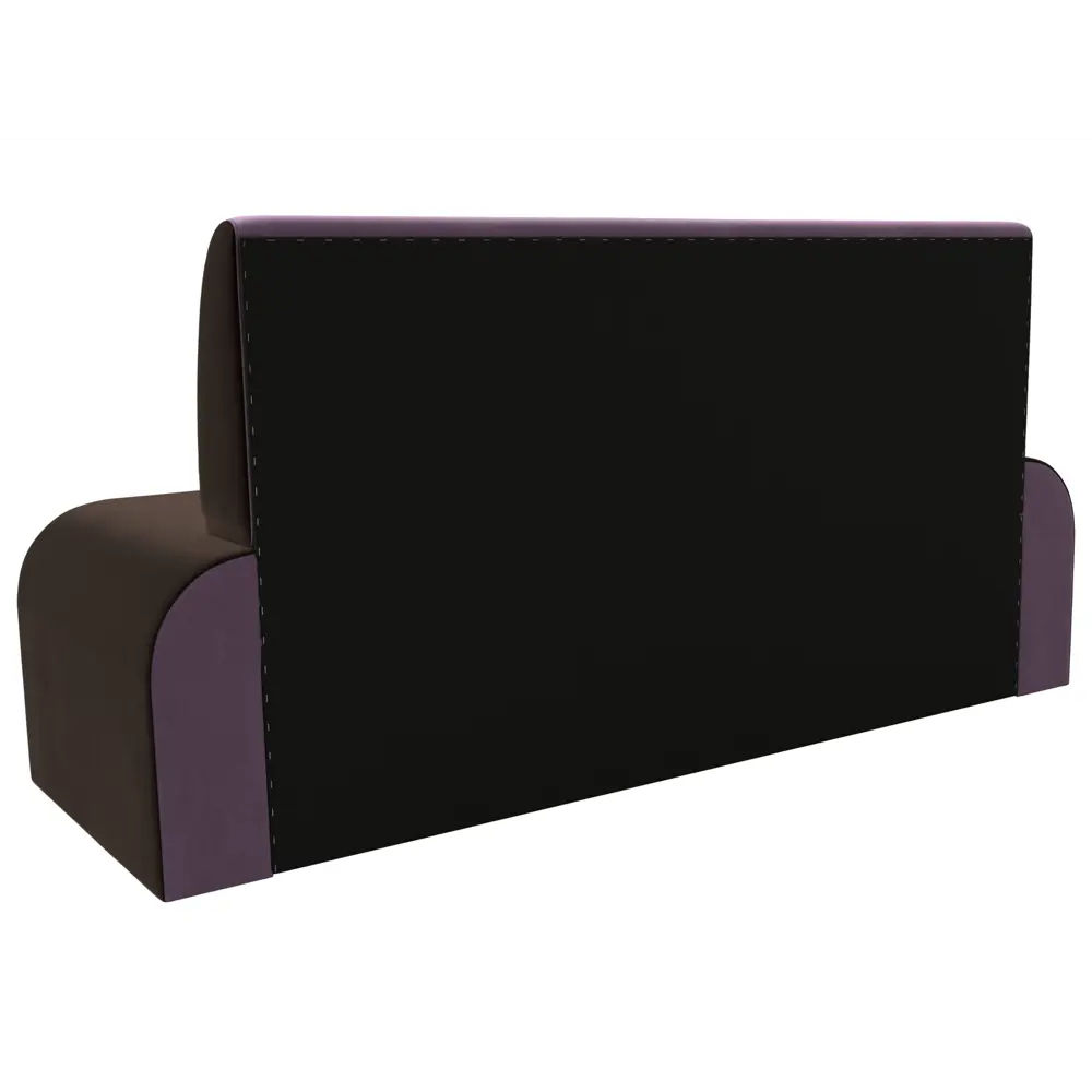 Фото 4 Диван кухонный прямой Лига Диванов Кармен 200x88x60 см микровельвет цвет коричневый/сиреневый