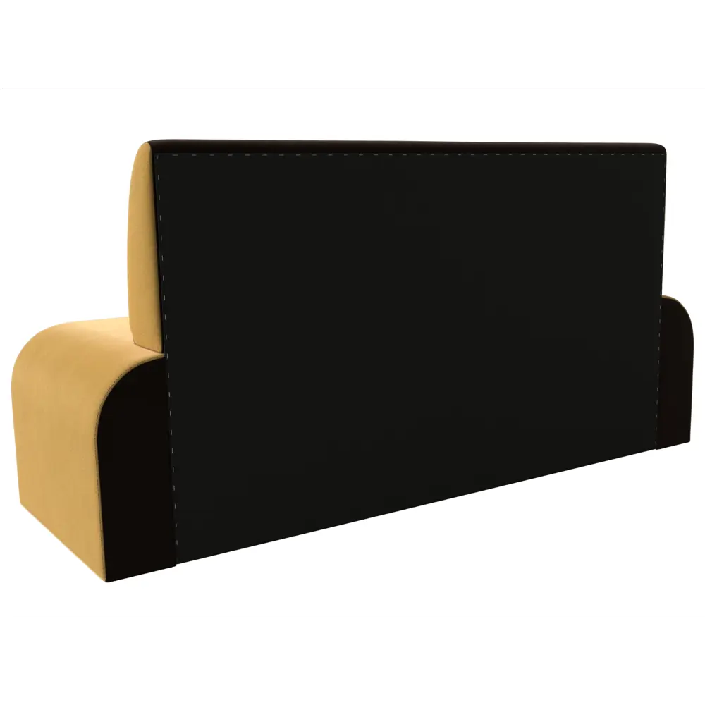 Фото 4 Диван кухонный прямой Лига Диванов Кармен 200x88x60 см микровельвет цвет желтый/коричневый