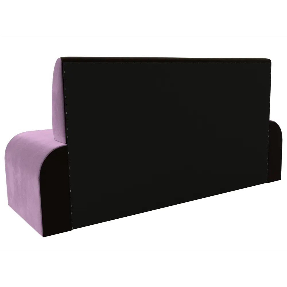 Фото 4 Диван кухонный прямой Лига Диванов Кармен 200x88x60 см микровельвет цвет сиреневый/коричневый