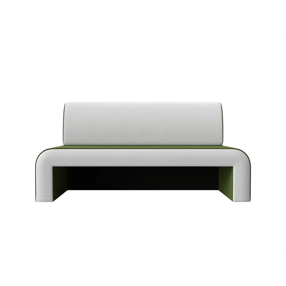 Фото 5 Диван кухонный прямой Лига Диванов Кармен 200x88x60 см микровельвет цвет белый/зеленый Фото 5 Диван кухонный прямой Лига Диванов Кармен 200x88x60 см микровельвет цвет белый/зеленый