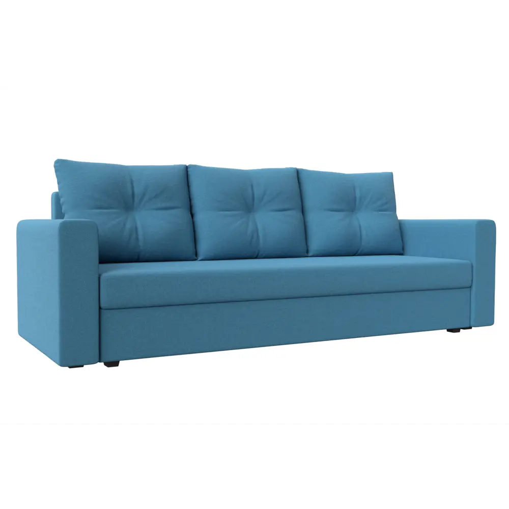 Фото Диван Лига Диванов Атланта Лайт 121175 223x85x79 см рогожка цвет амур голубой Фото Диван Лига Диванов Атланта Лайт 121175 223x85x79 см рогожка цвет амур голубой