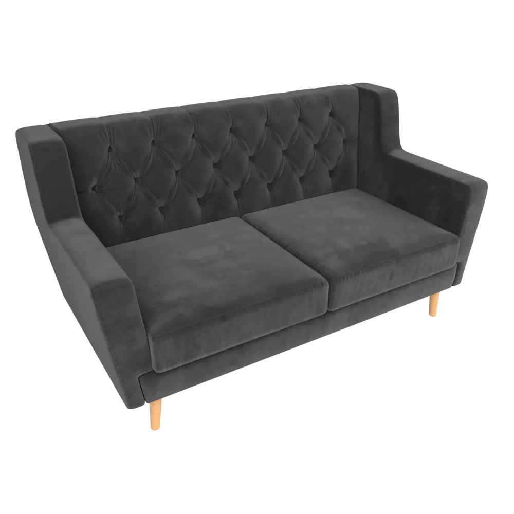 Фото 4 Диван прямой Лига диванов Брайтон 139x85x80 см велюр цвет серый Фото 4 Диван прямой Лига диванов Брайтон 139x85x80 см велюр цвет серый