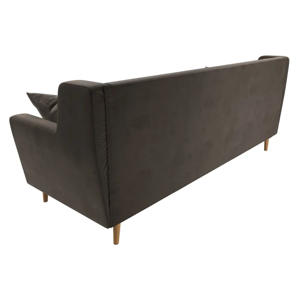 Фото 5 Диван прямой Лига Диванов Брайтон 190x85x80 см велюр цвет коричневый Фото 5 Диван прямой Лига Диванов Брайтон 190x85x80 см велюр цвет коричневый