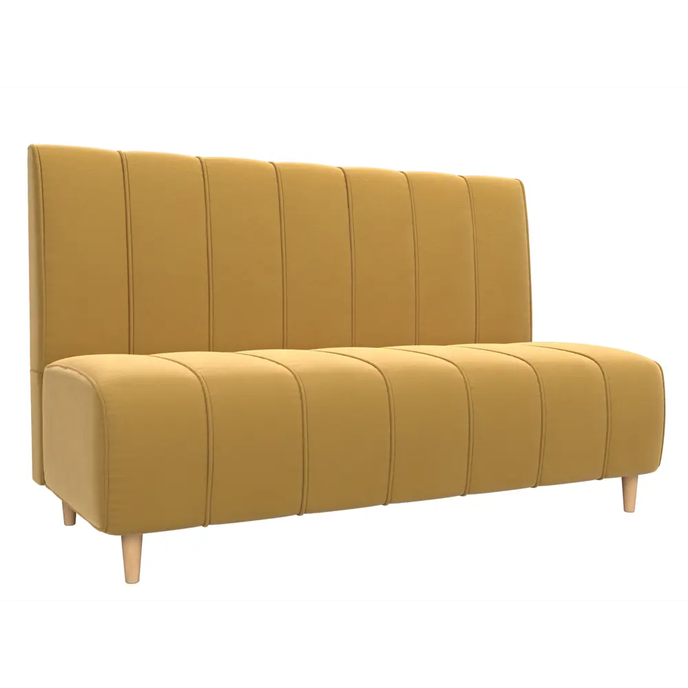 Фото Диван Лига Диванов Ральф 110672 153x101x62 см микровельвет цвет желтый