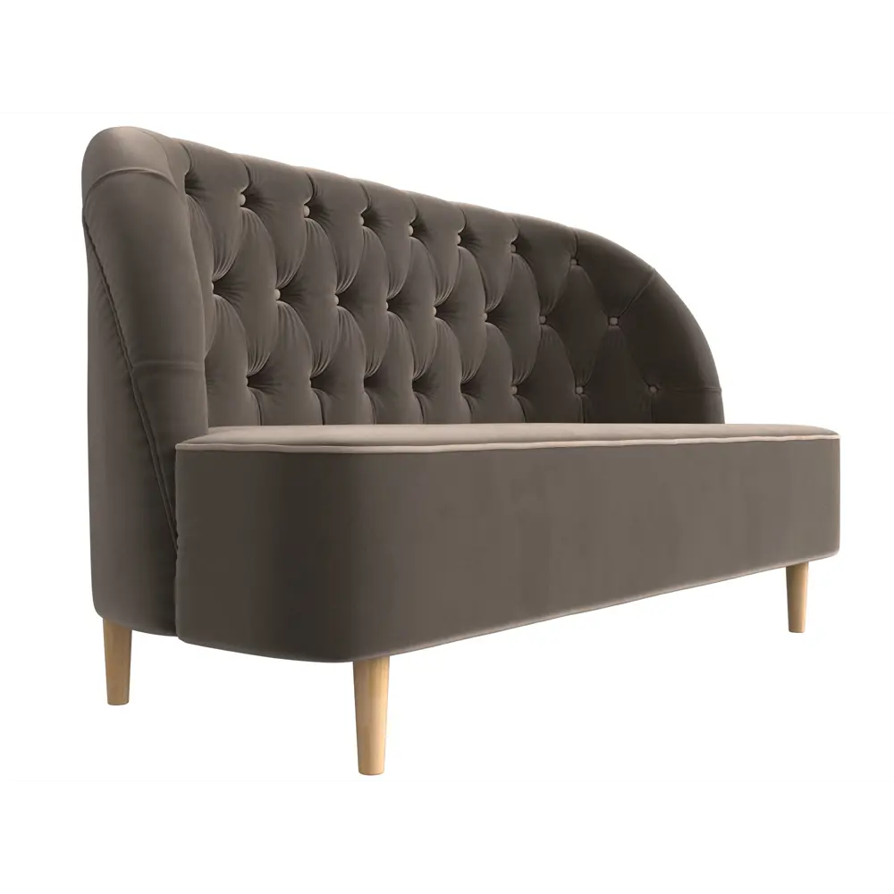 Фото 3 Диван-кушетка Лига Диванов Амиса 144x82x65 см велюр цвет коричневый