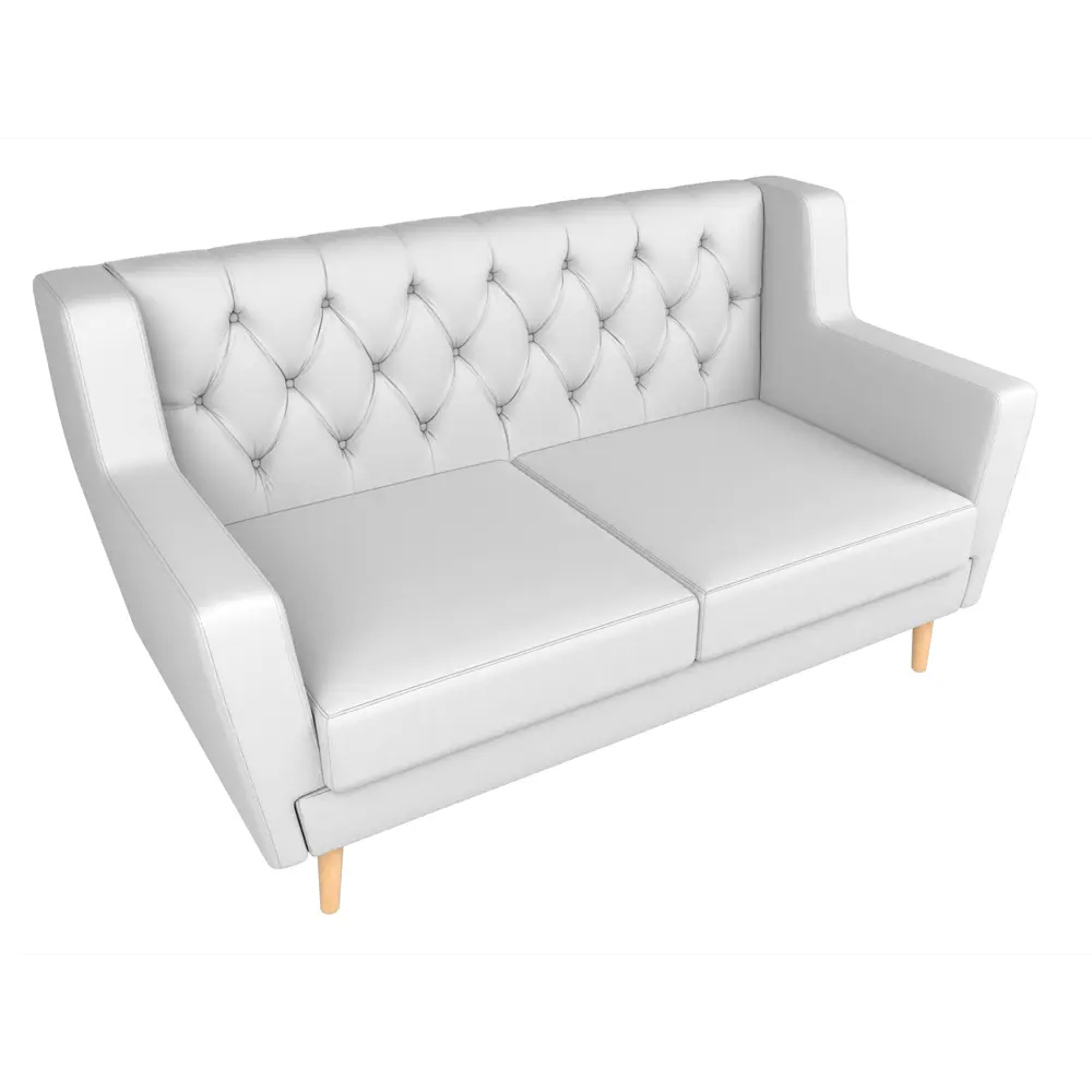 Фото 4 Диван Лига Диванов Брайтон 139x85x80 см экокожа цвет белый Фото 4 Диван Лига Диванов Брайтон 139x85x80 см экокожа цвет белый