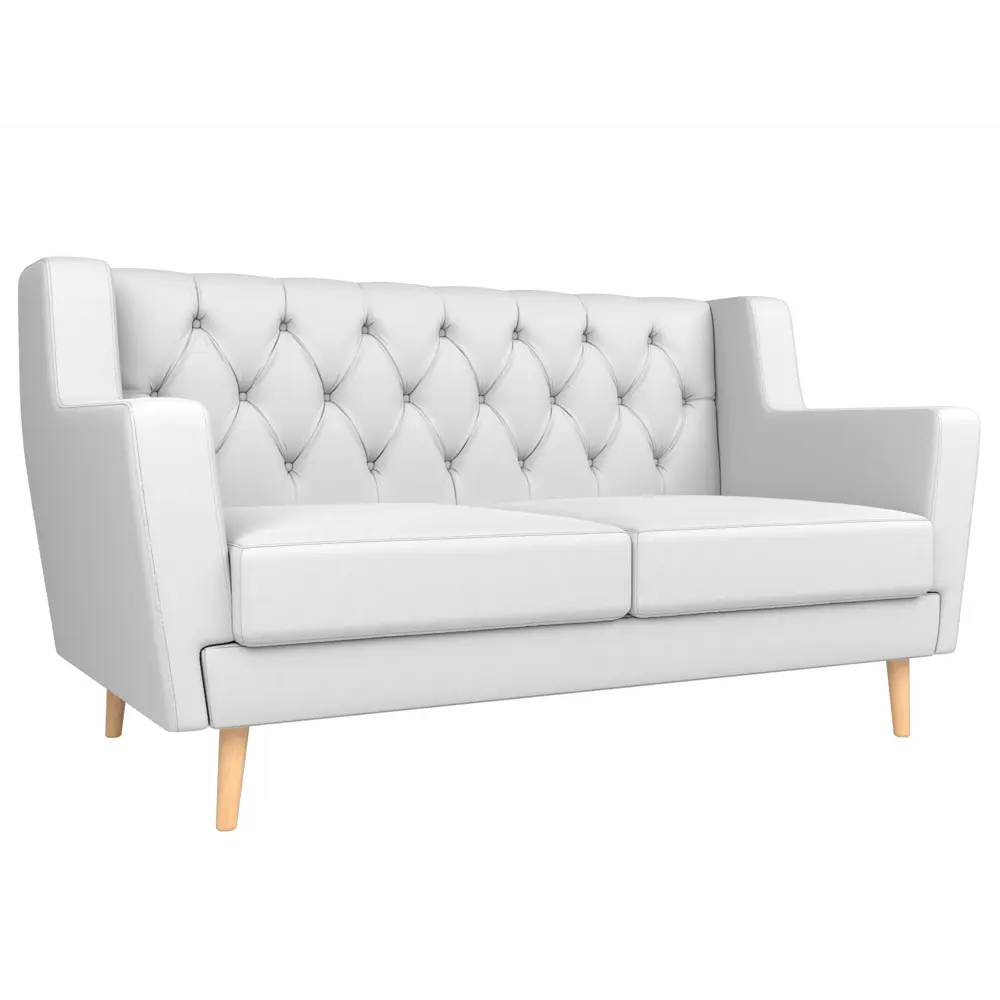 Фото Диван Лига Диванов Брайтон 139x85x80 см экокожа цвет белый Фото Диван Лига Диванов Брайтон 139x85x80 см экокожа цвет белый