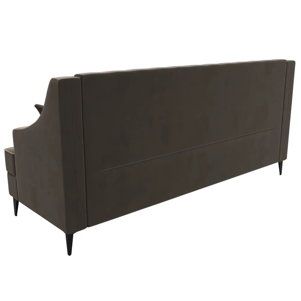 Фото 6 Диван прямой Лига диванов Марк 228x103x82 см велюр цвет бежевый/коричневый