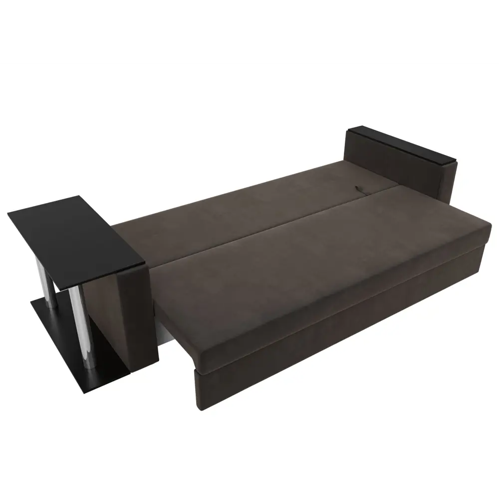 Фото 8 Диван прямой Лига диванов Атланта Лайт 240x91x77 см велюр цвет коричневый