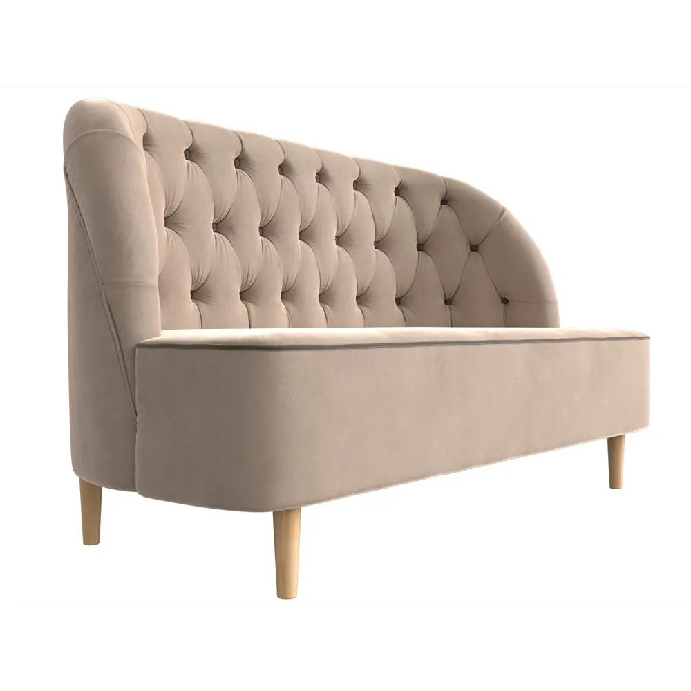 Фото 3 Диван-кушетка Лига Диванов Амиса 144x82x65 см велюр цвет бежевый