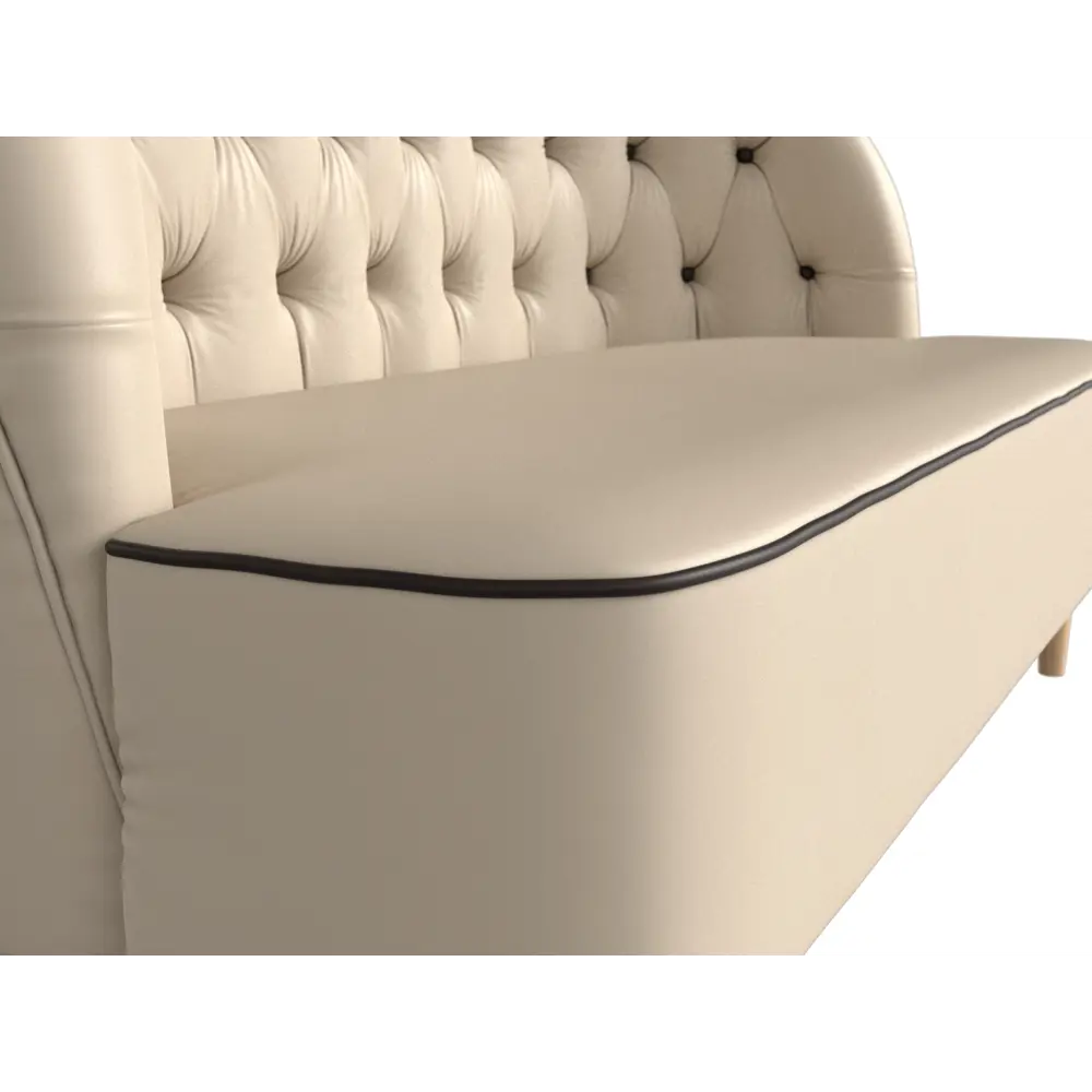 Фото 4 Диван-кушетка Лига Диванов Амиса 144x82x65 см экокожа цвет бежевый Фото 4 Диван-кушетка Лига Диванов Амиса 144x82x65 см экокожа цвет бежевый