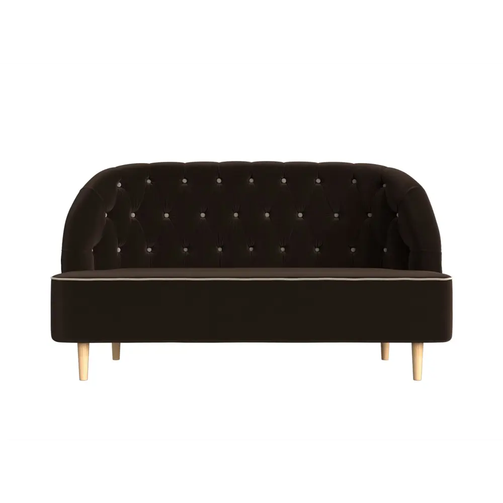 Фото 2 Диван-кушетка Лига Диванов Амиса 144x82x65 см микровельвет цвет коричневый