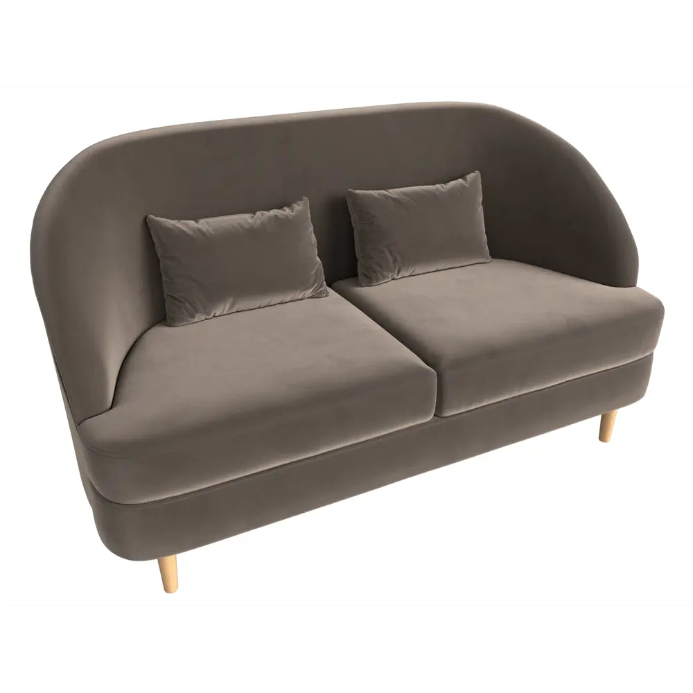 Фото 5 Диван-кушетка Лига Диванов Атико 146x83x67 см велюр цвет коричневый