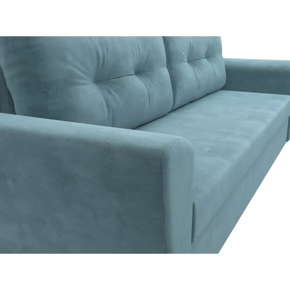 Фото 3 Диван прямой Лига Диванов Амстердам Лайт 234x91x77 см пенополиуретан цвет бирюзовый Фото 3 Диван прямой Лига Диванов Амстердам Лайт 234x91x77 см пенополиуретан цвет бирюзовый