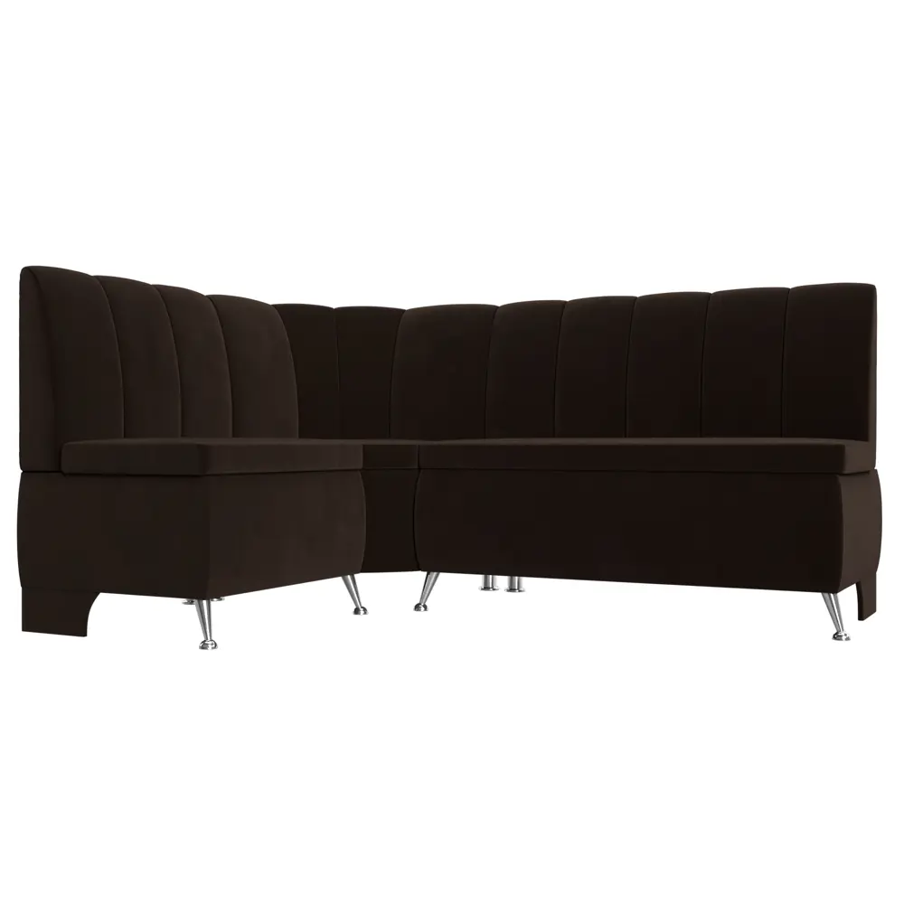 Фото Диван Лига Диванов Кантри левый угол 172x88x134 см микровельвет цвет коричневый