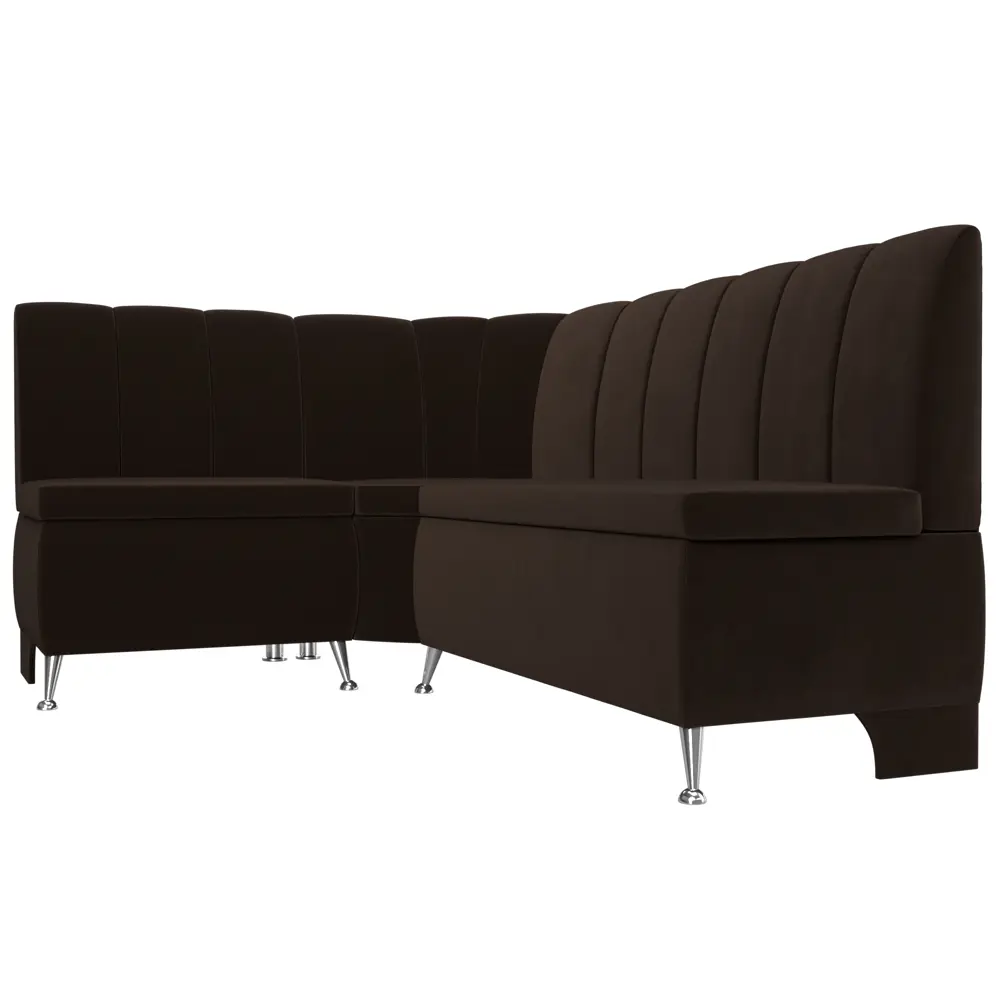 Фото 3 Диван Лига Диванов Кантри левый угол 172x88x134 см микровельвет цвет коричневый Фото 3 Диван Лига Диванов Кантри левый угол 172x88x134 см микровельвет цвет коричневый