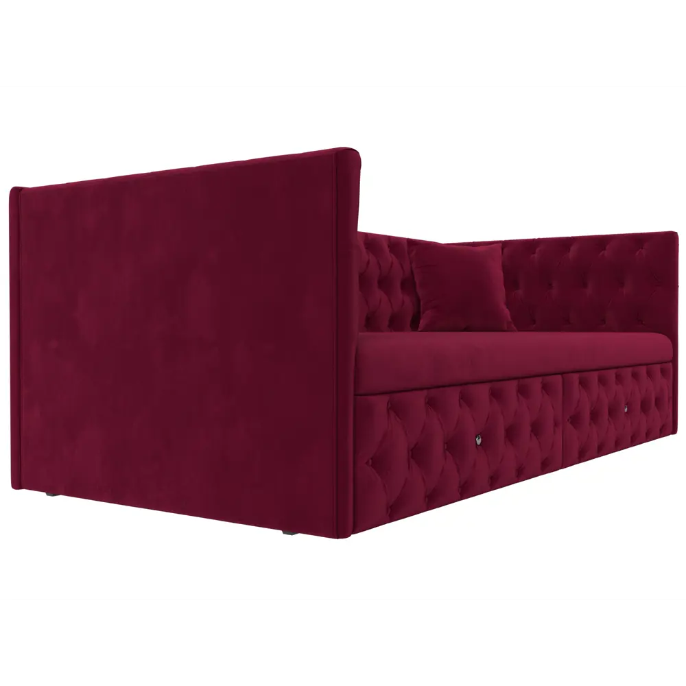 Фото 2 Диван Лига Диванов Найс 113591 204x78x87 см микровельвет цвет бордовый Фото 2 Диван Лига Диванов Найс 113591 204x78x87 см микровельвет цвет бордовый