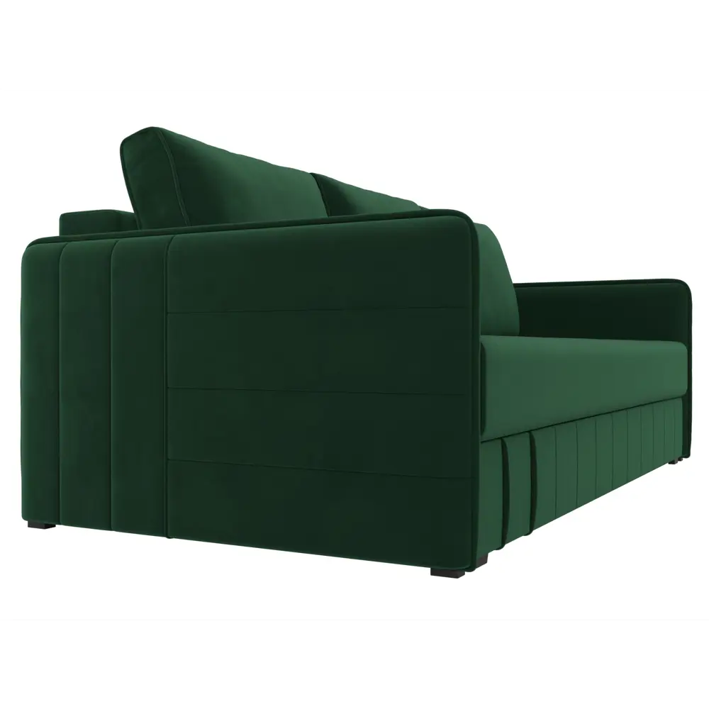 Фото 4 Диван Лига Диванов Слим 119780 204x90x105 см велюр цвет зеленый