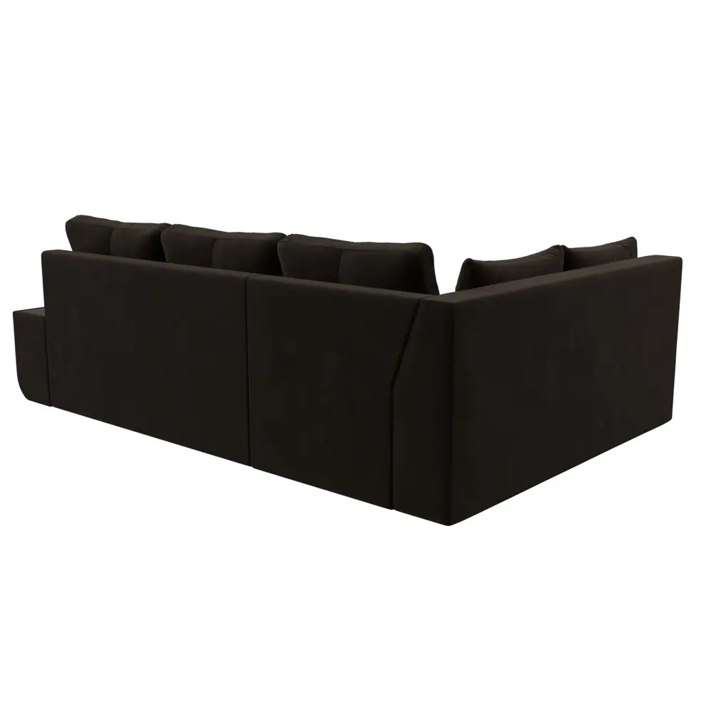 Фото 5 Диван Лига Диванов Амадэус 109694L 262x69x169 см микровельвет цвет коричневый