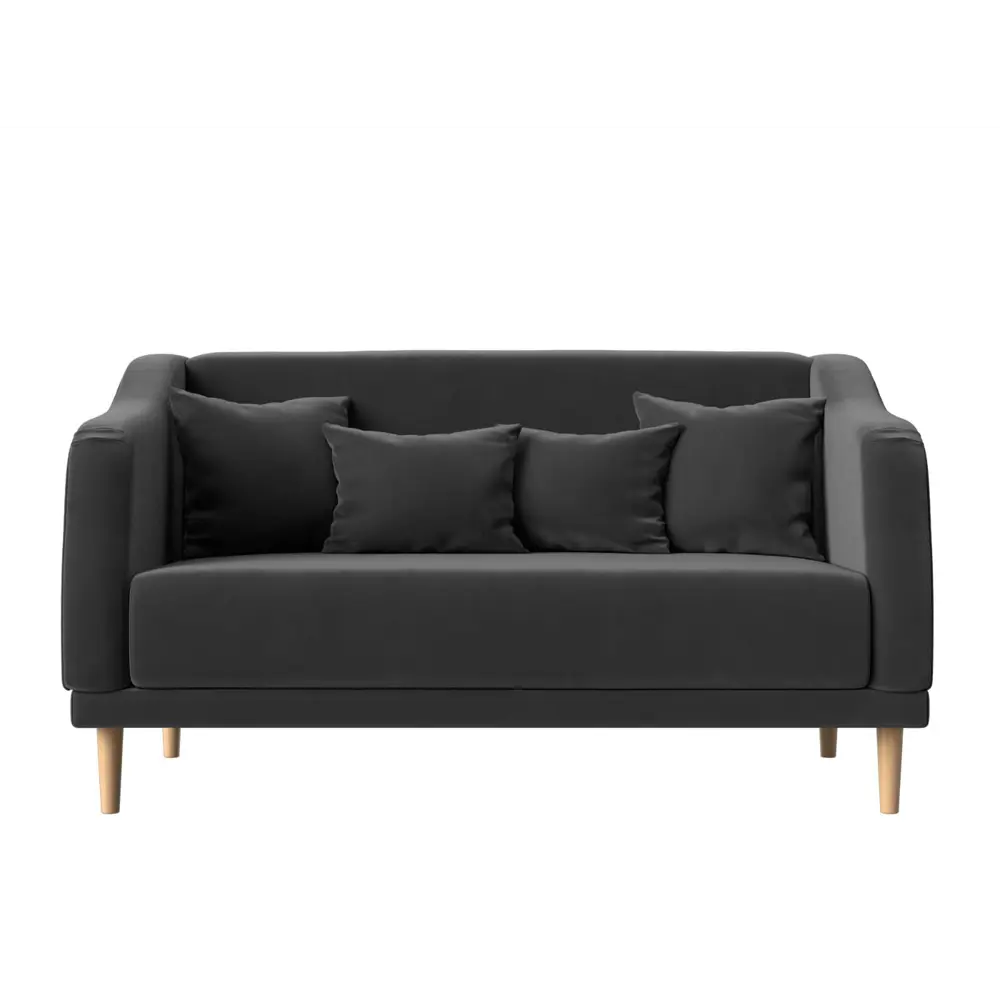 Фото 2 Диван Лига Диванов Киото 153x92x81 см велюр цвет серый Фото 2 Диван Лига Диванов Киото 153x92x81 см велюр цвет серый