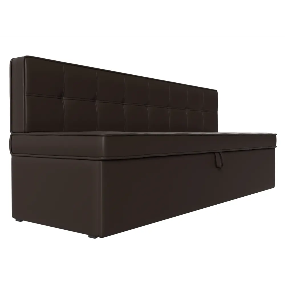 Фото 3 Диван Лига Диванов Техас 184x83x64 см экокожа цвет коричневый Фото 3 Диван Лига Диванов Техас 184x83x64 см экокожа цвет коричневый