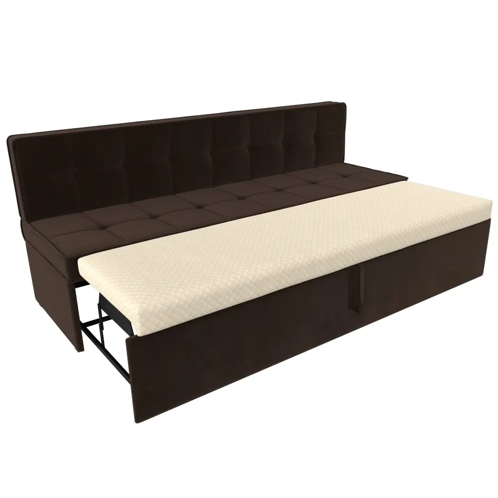 Фото 6 Диван Лига Диванов Техас 184x83x64 см микровельвет цвет коричневый Фото 6 Диван Лига Диванов Техас 184x83x64 см микровельвет цвет коричневый