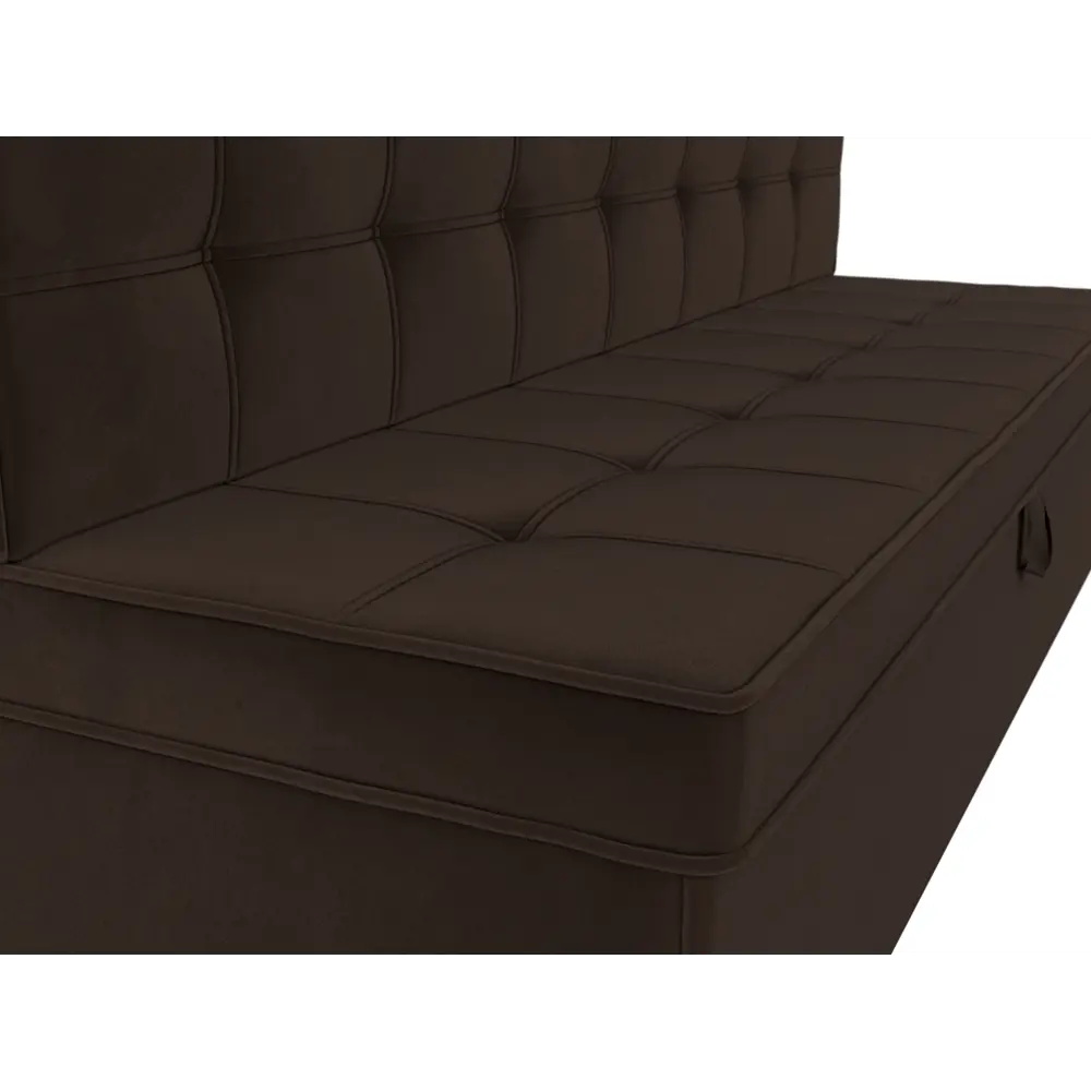 Фото 4 Диван Лига Диванов Техас 184x83x64 см микровельвет цвет коричневый Фото 4 Диван Лига Диванов Техас 184x83x64 см микровельвет цвет коричневый