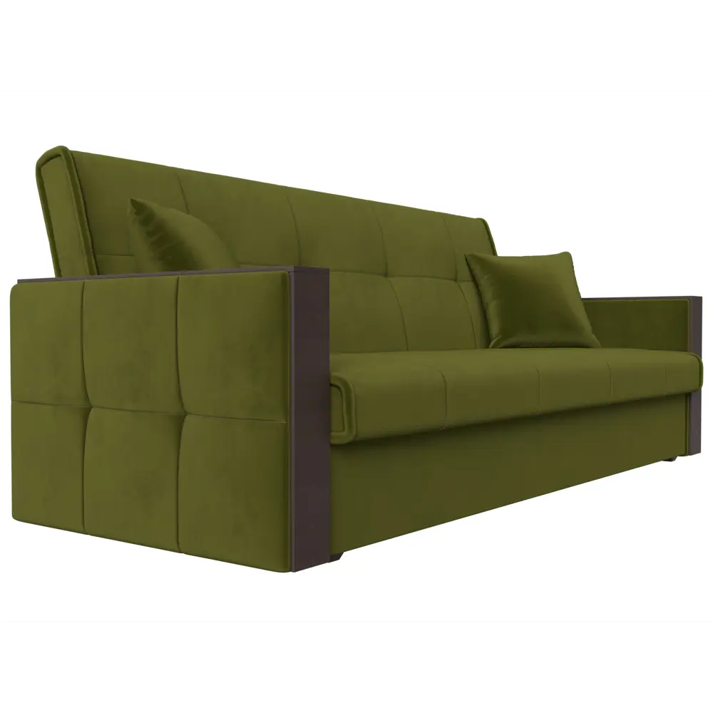 Фото 4 Диван Лига диванов Валенсия 210x90x85 см микровельвет цвет зеленый Фото 4 Диван Лига диванов Валенсия 210x90x85 см микровельвет цвет зеленый