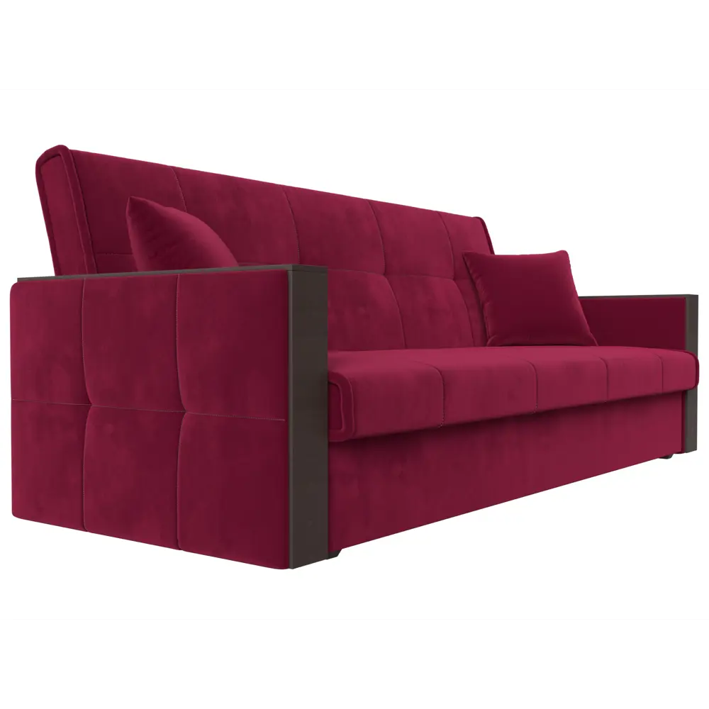 Фото 4 Диван Лига диванов Валенсия 210x90x85 см микровельвет цвет бордовый Фото 4 Диван Лига диванов Валенсия 210x90x85 см микровельвет цвет бордовый