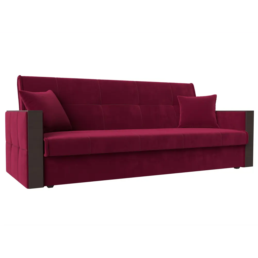 Фото Диван Лига диванов Валенсия 210x90x85 см микровельвет цвет бордовый Фото Диван Лига диванов Валенсия 210x90x85 см микровельвет цвет бордовый
