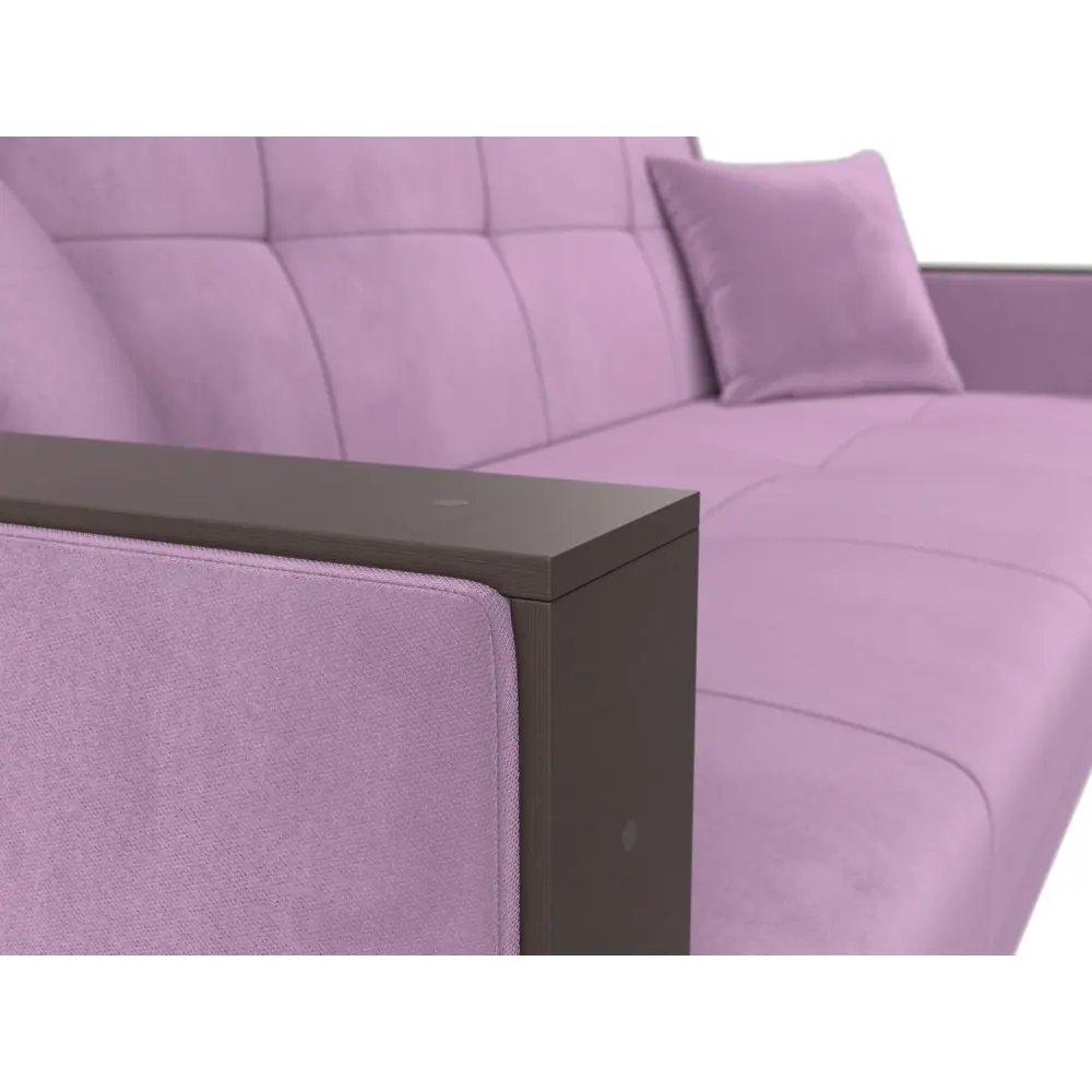 Фото 3 Диван Лига диванов Валенсия 210x90x85 см микровельвет цвет сиреневый
