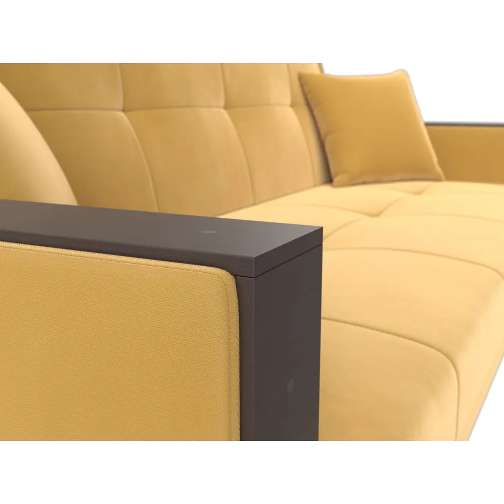 Фото 3 Диван Лига диванов Валенсия 210x90x85 см микровельвет цвет желтый Фото 3 Диван Лига диванов Валенсия 210x90x85 см микровельвет цвет желтый