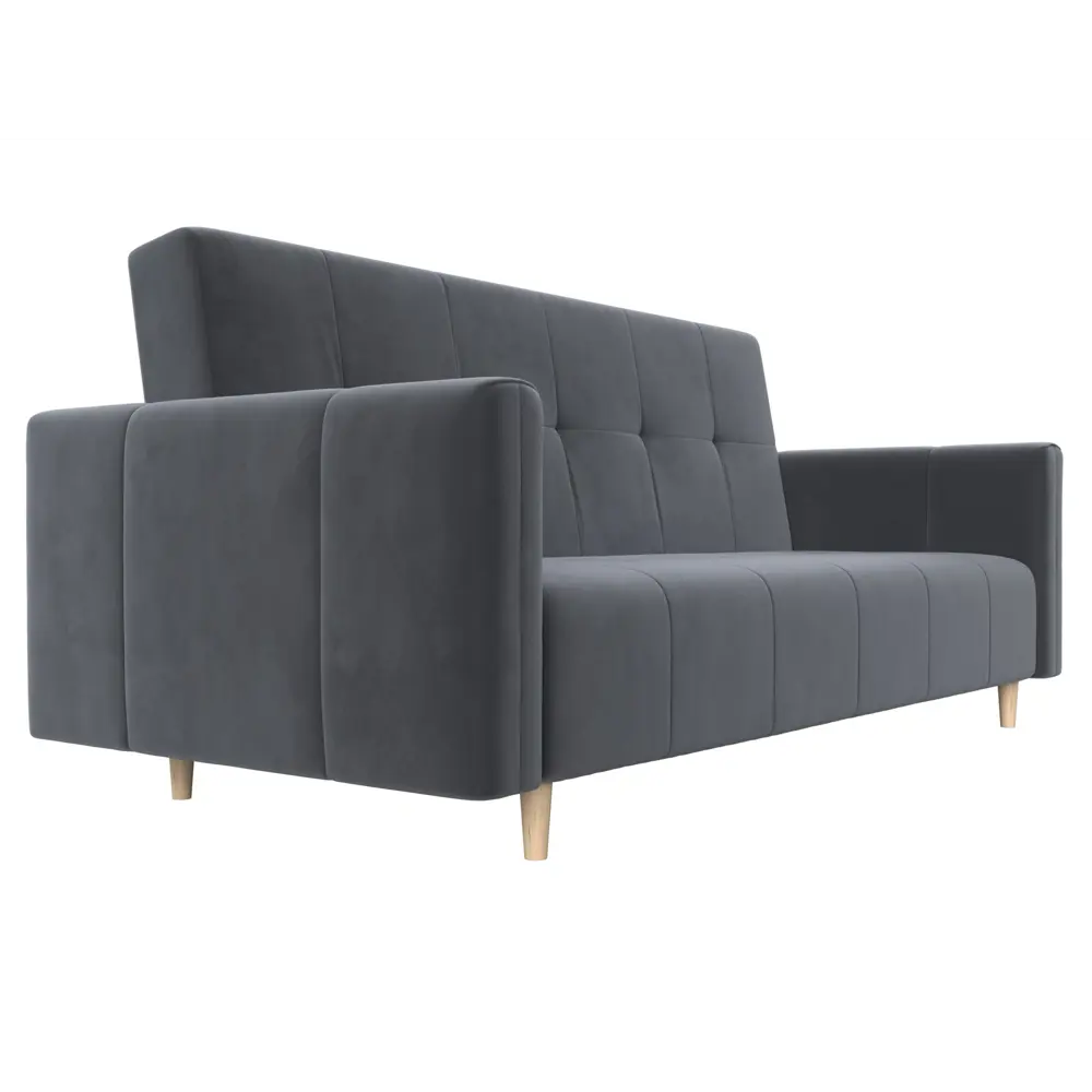 Фото 4 Диван Лига диванов Вест 214x97x92 см велюр цвет серый Фото 4 Диван Лига диванов Вест 214x97x92 см велюр цвет серый