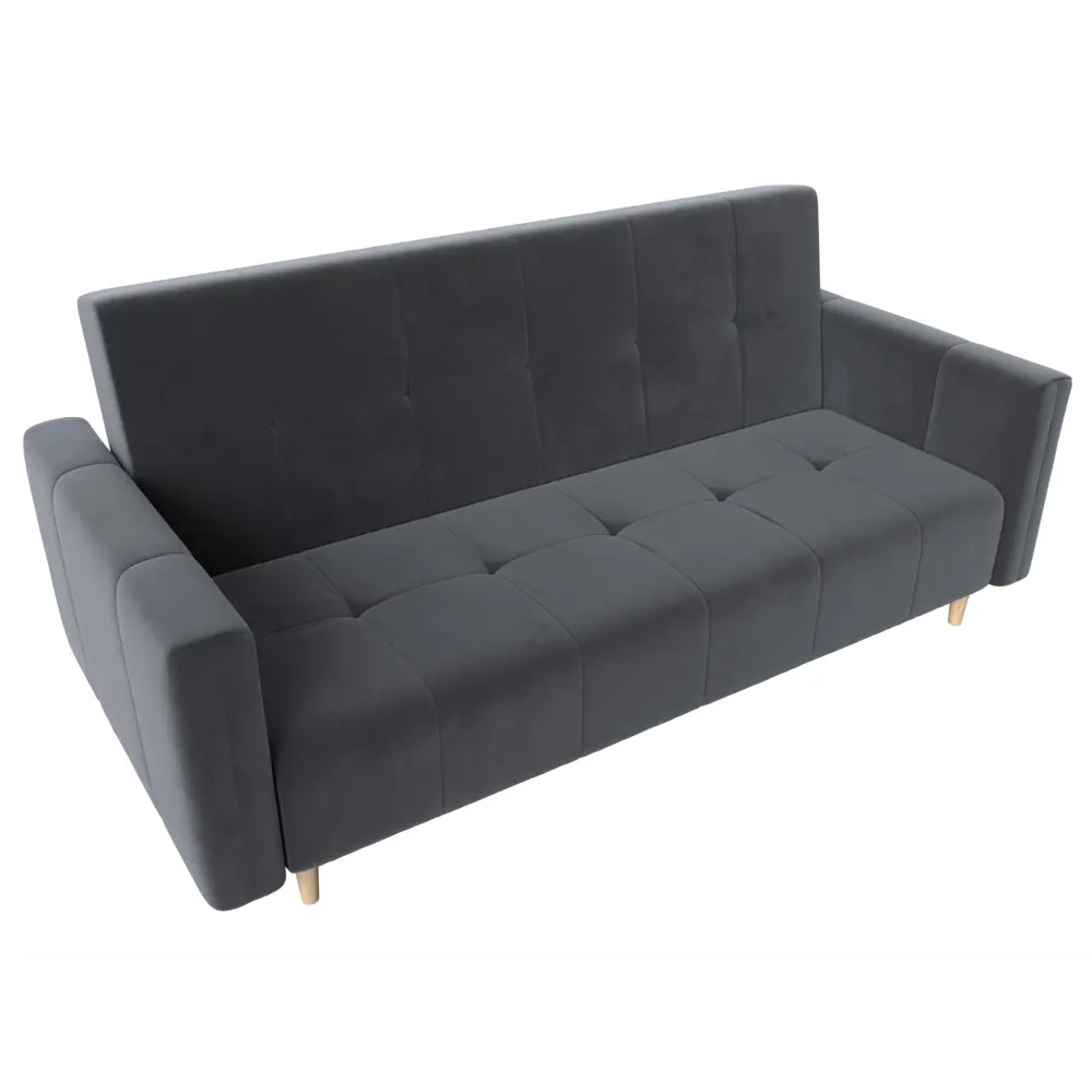 Фото 6 Диван Лига диванов Вест 214x97x92 см велюр цвет серый Фото 6 Диван Лига диванов Вест 214x97x92 см велюр цвет серый